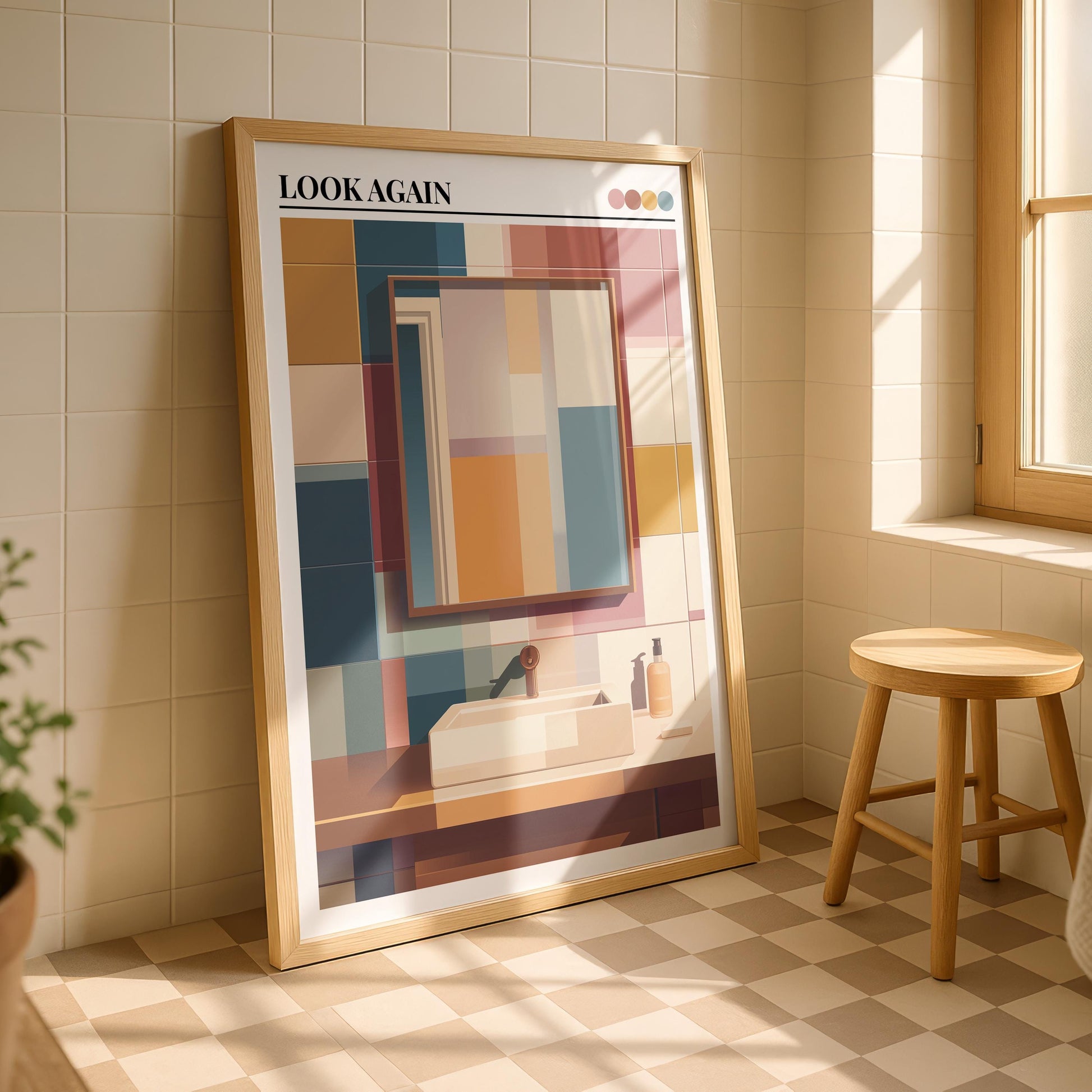 Bathroom Wall Art | Retro Bathroom Wall Art