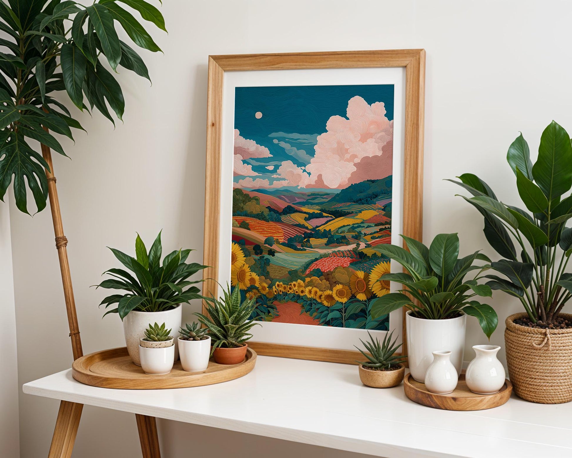 Maximalist Floral Wall Art | Vibrant Abstract Floral Print