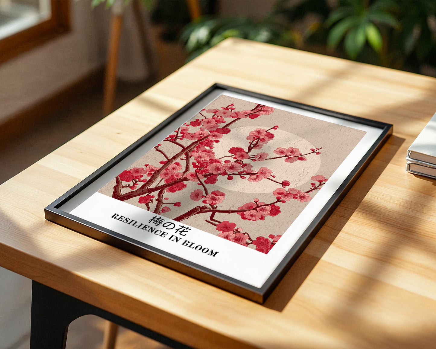 Vintage Japanese Wall Art | Retro Plum Blossom Poster