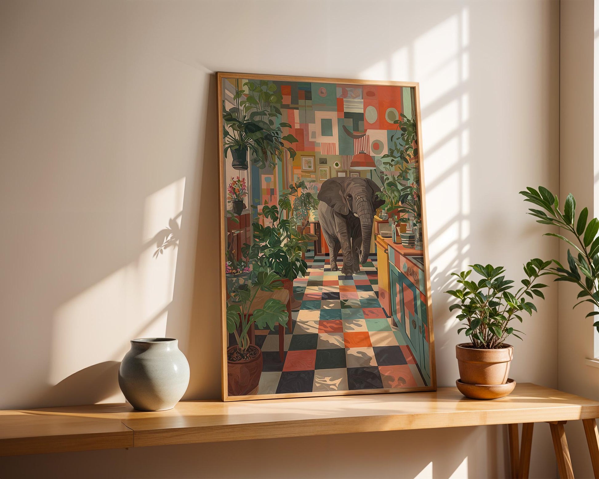 Dopamine Decor | Retro Elephant Decor