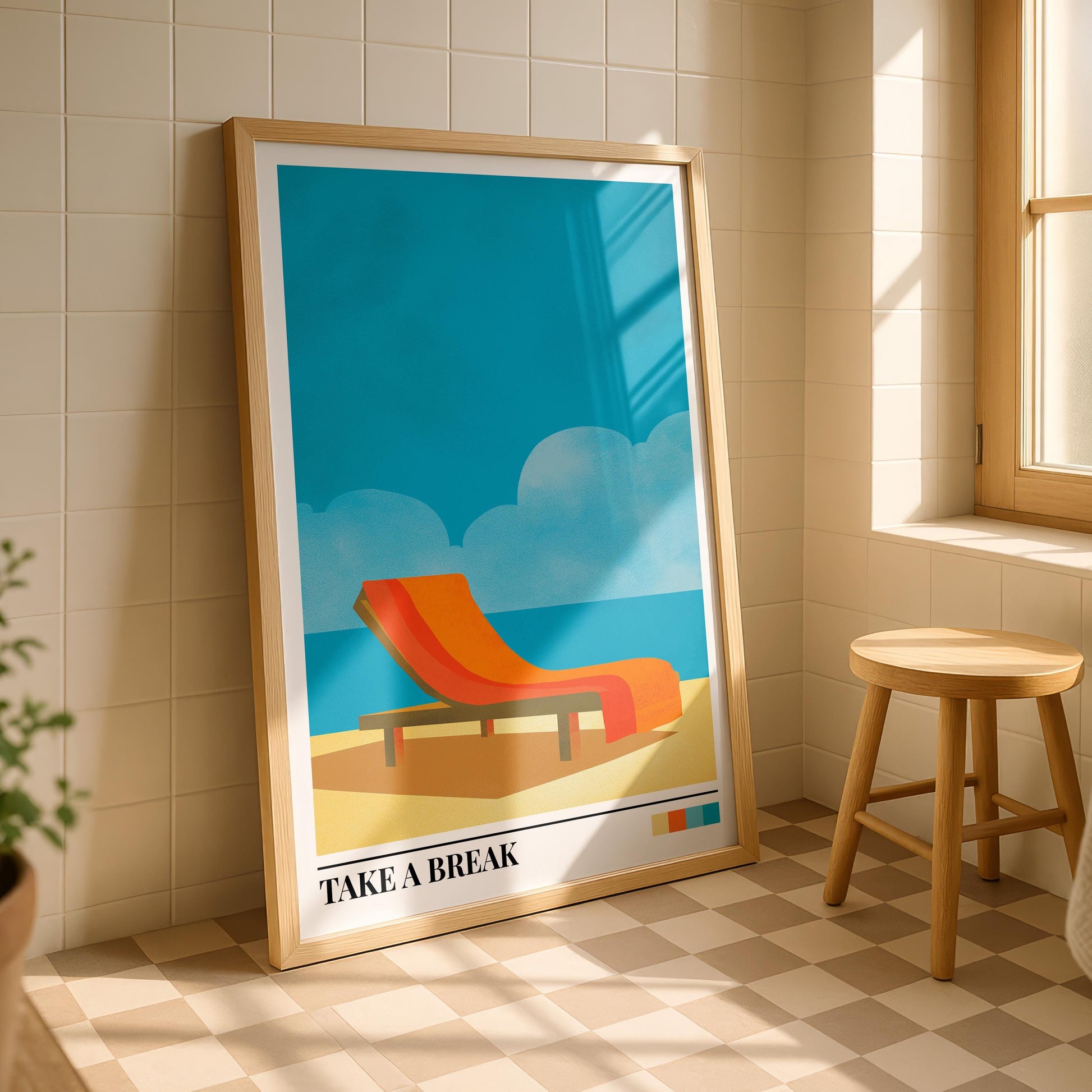 Bathroom Wall Art | Maximalist Coastal Home Decor