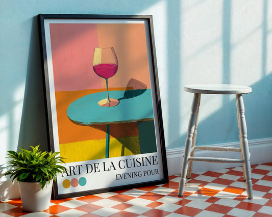 Kitchen Wall Art | Wine Wall Art Print