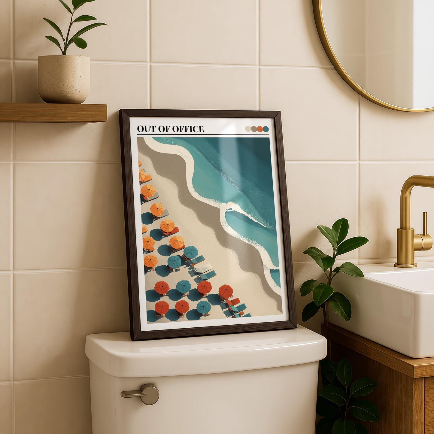Bathroom Wall Art | Beach Wall Decor