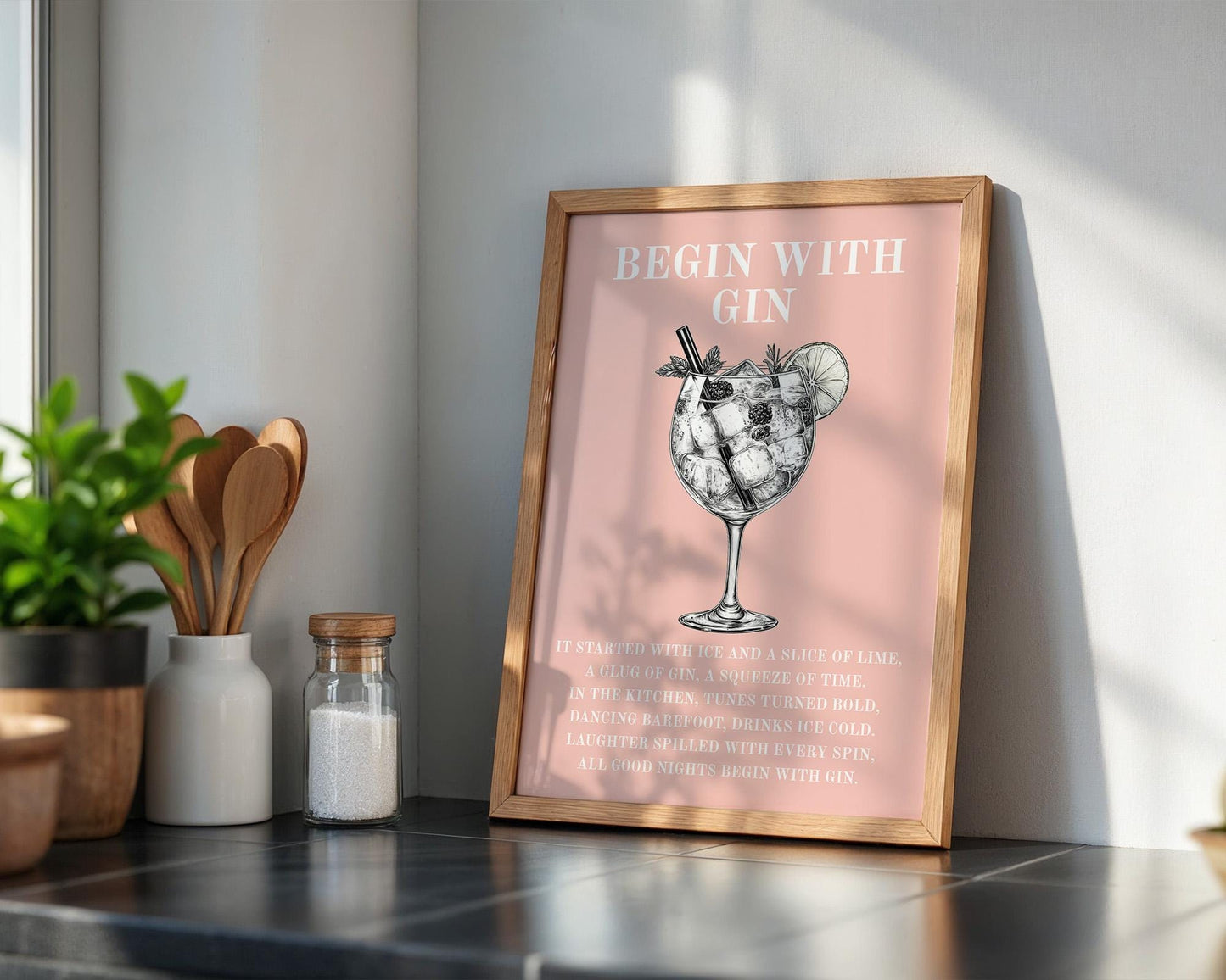 Kitchen Wall Art | Gin Poster
