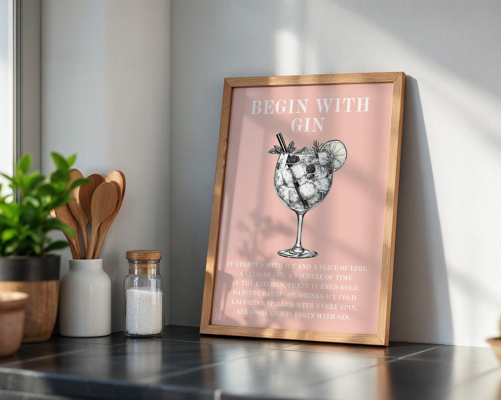 Kitchen Wall Art | Gin Poster