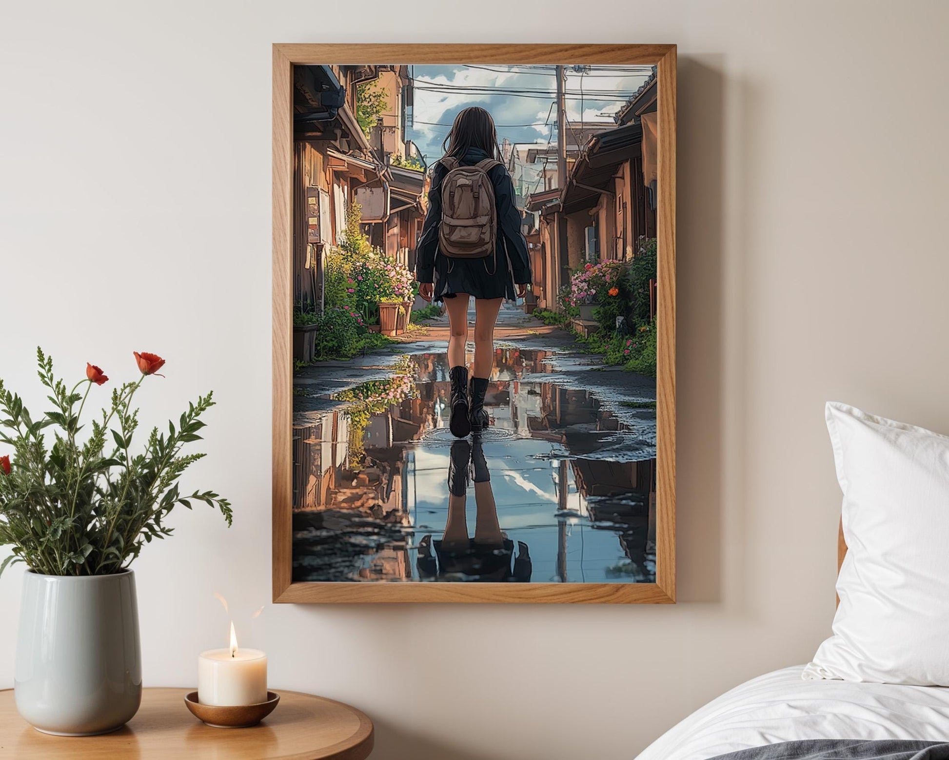 Japanese Wall Art | Anime Girl Art Print