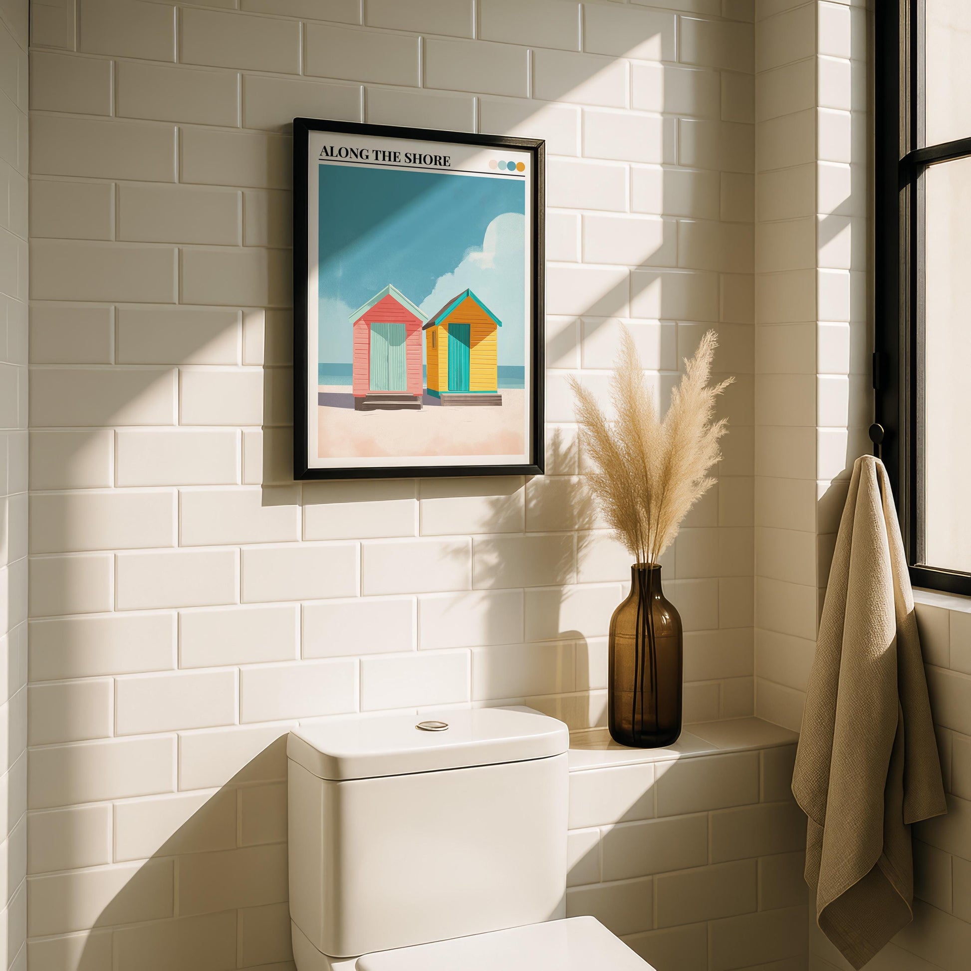 Bathroom Wall Art | Beach Hut Wall Art