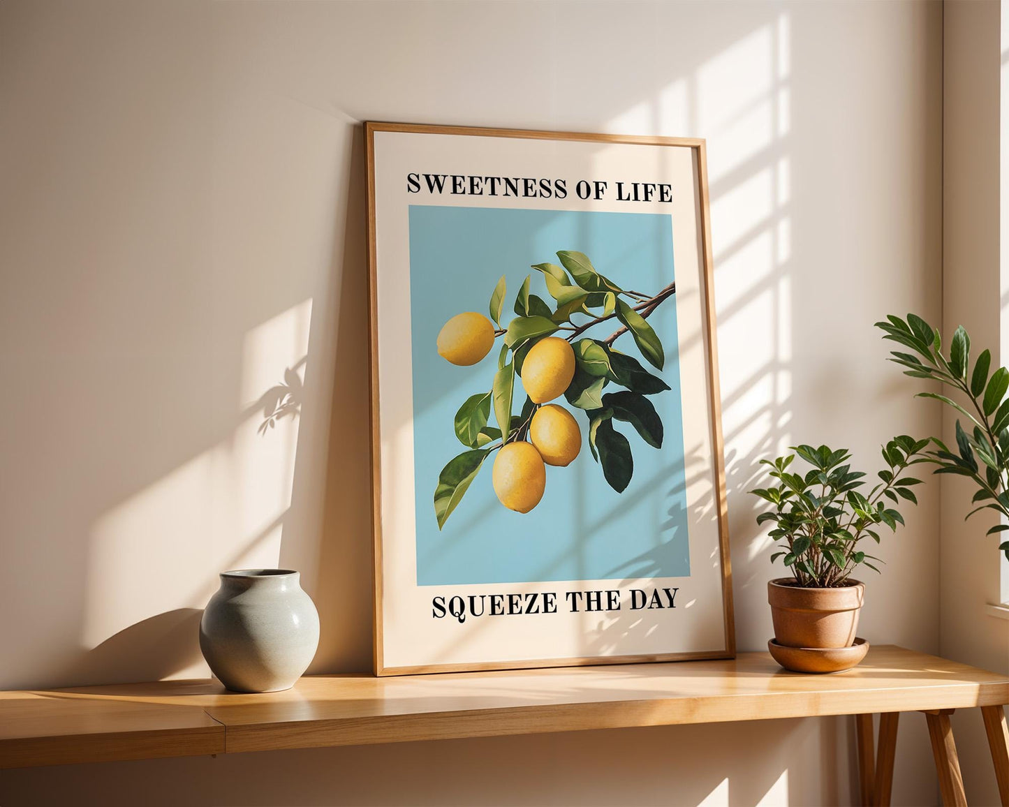 Kitchen Wall Art | Lemon Tree Print