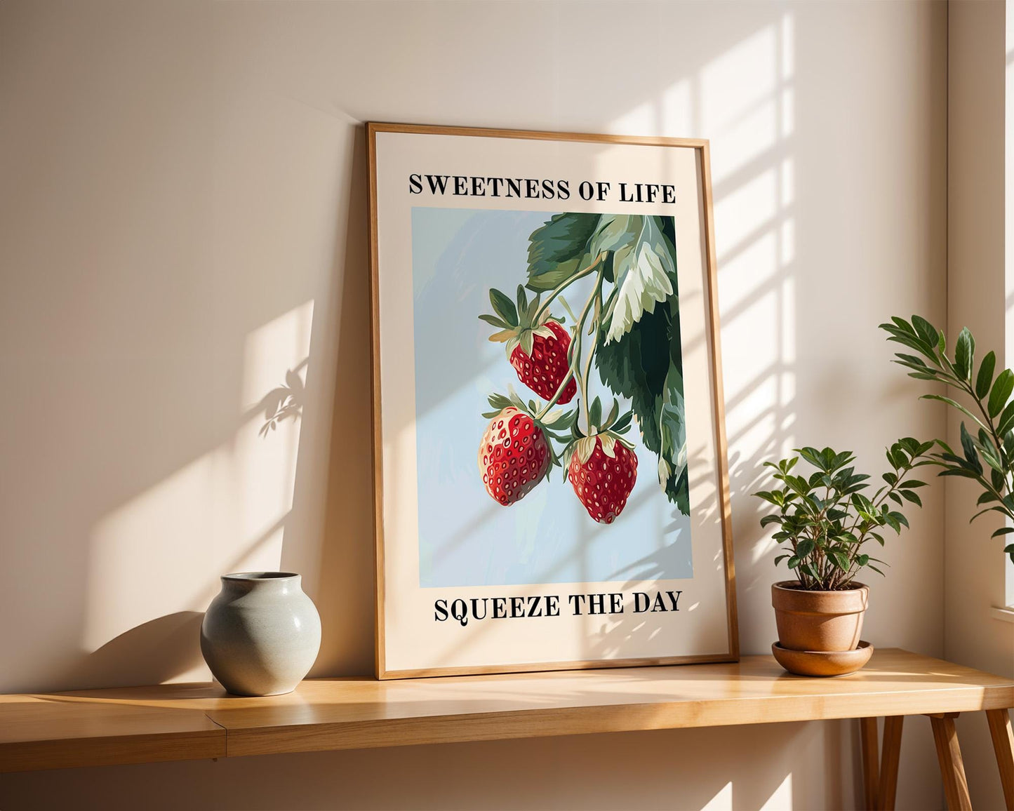 Kitchen Wall Art | Strawberry Artative Wall Art