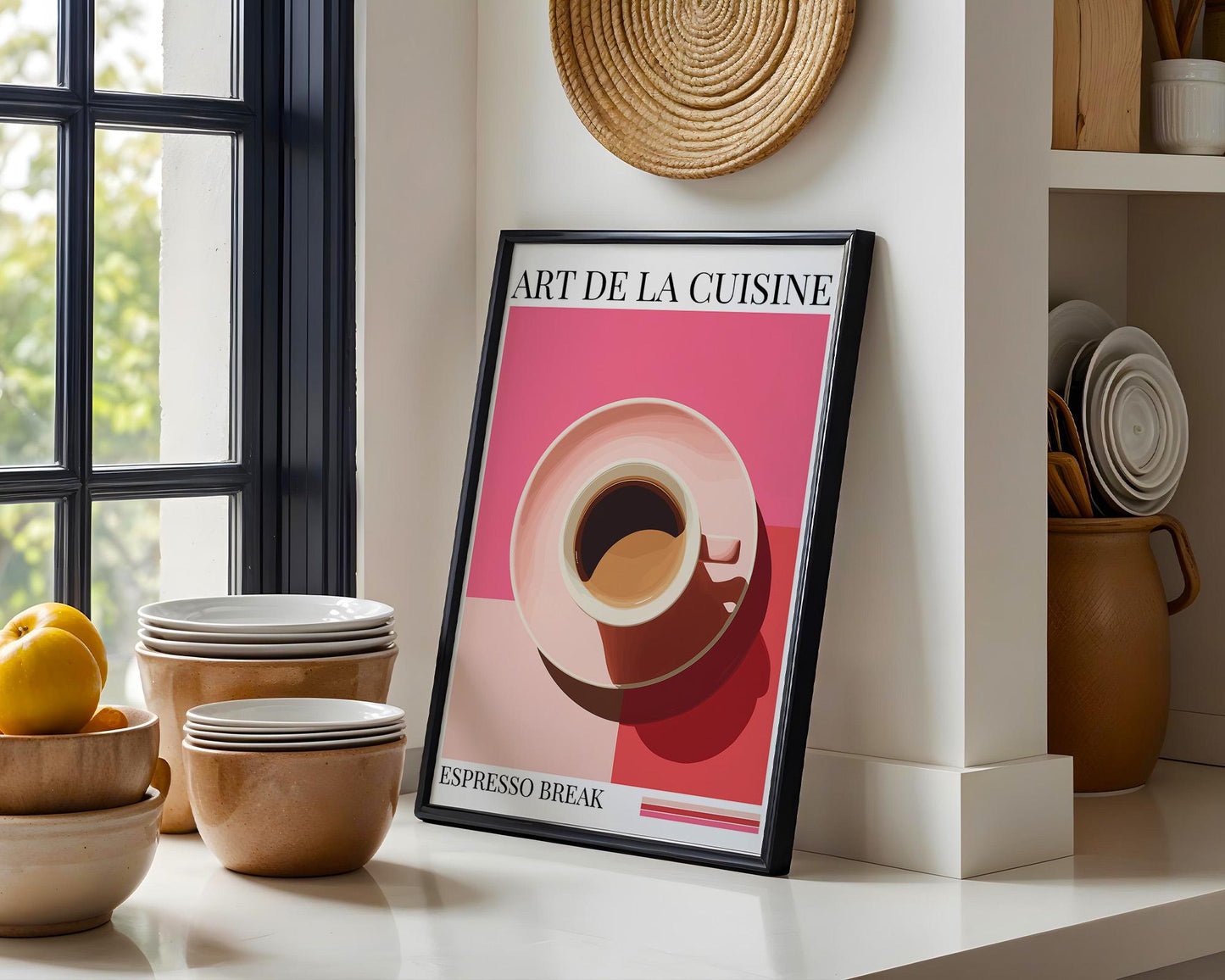Kitchen Wall Art | Bold Espresso Print