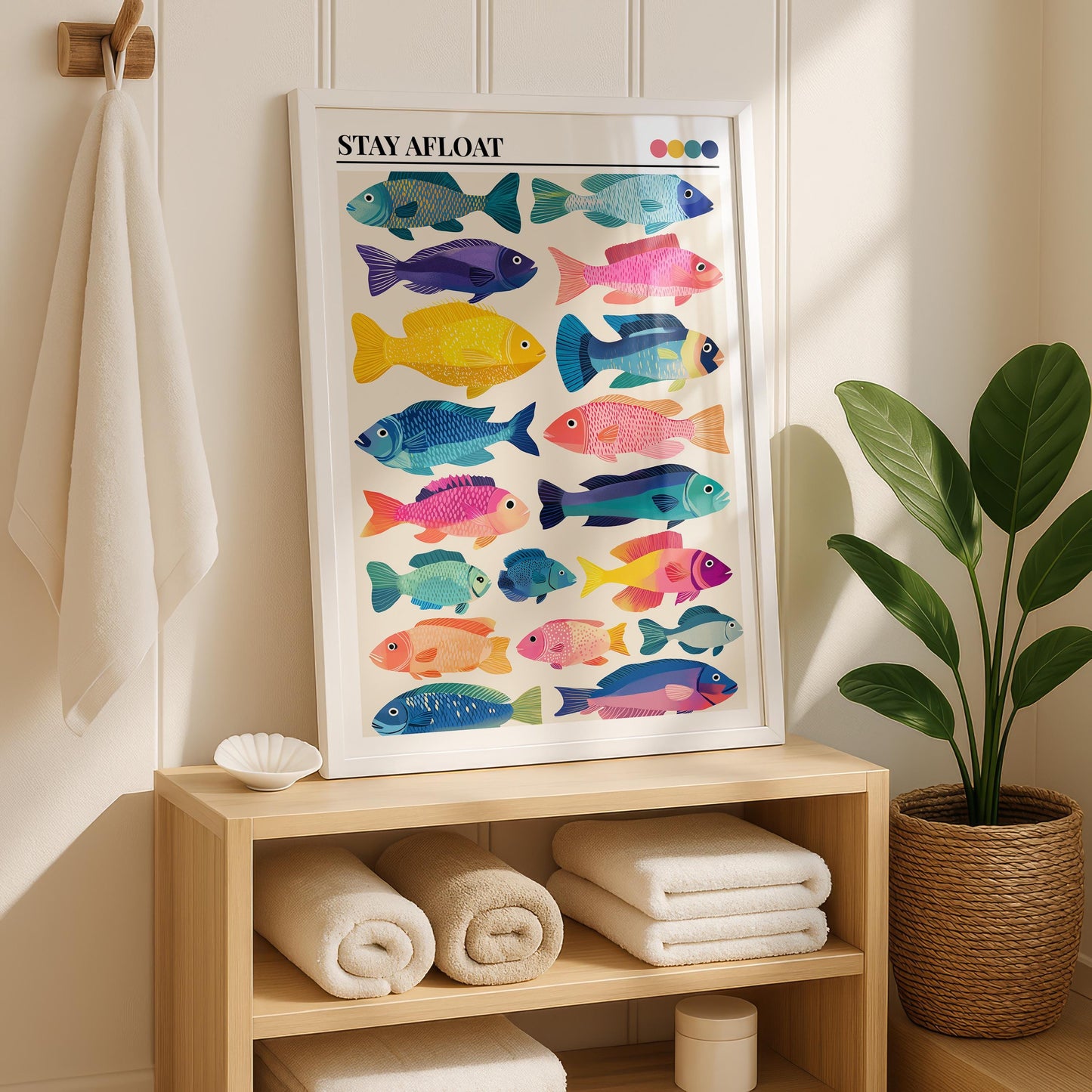 Bathroom Wall Art | Fish Bathroom Wall Art