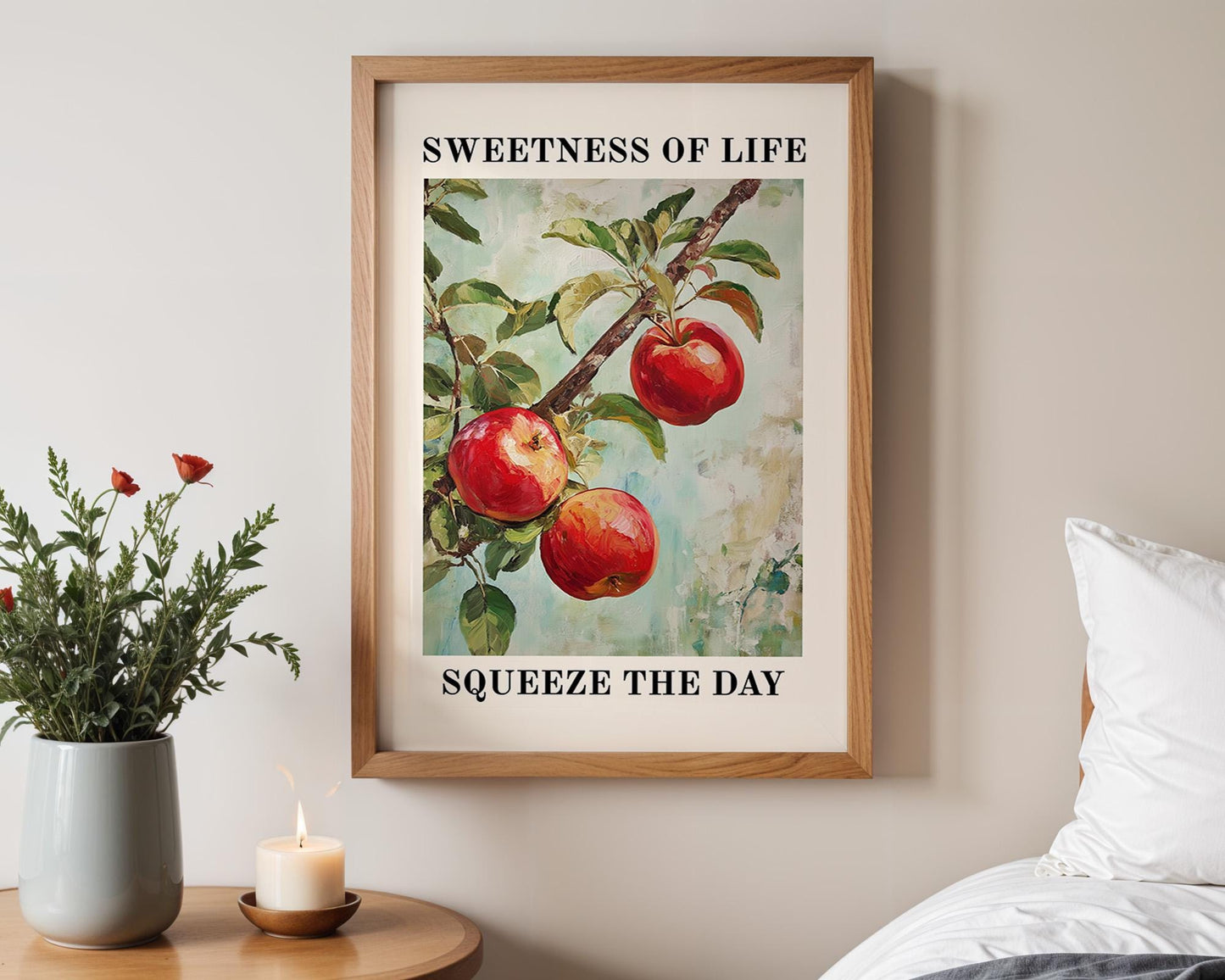 Kitchen Wall Art | Red Apple Wall Art