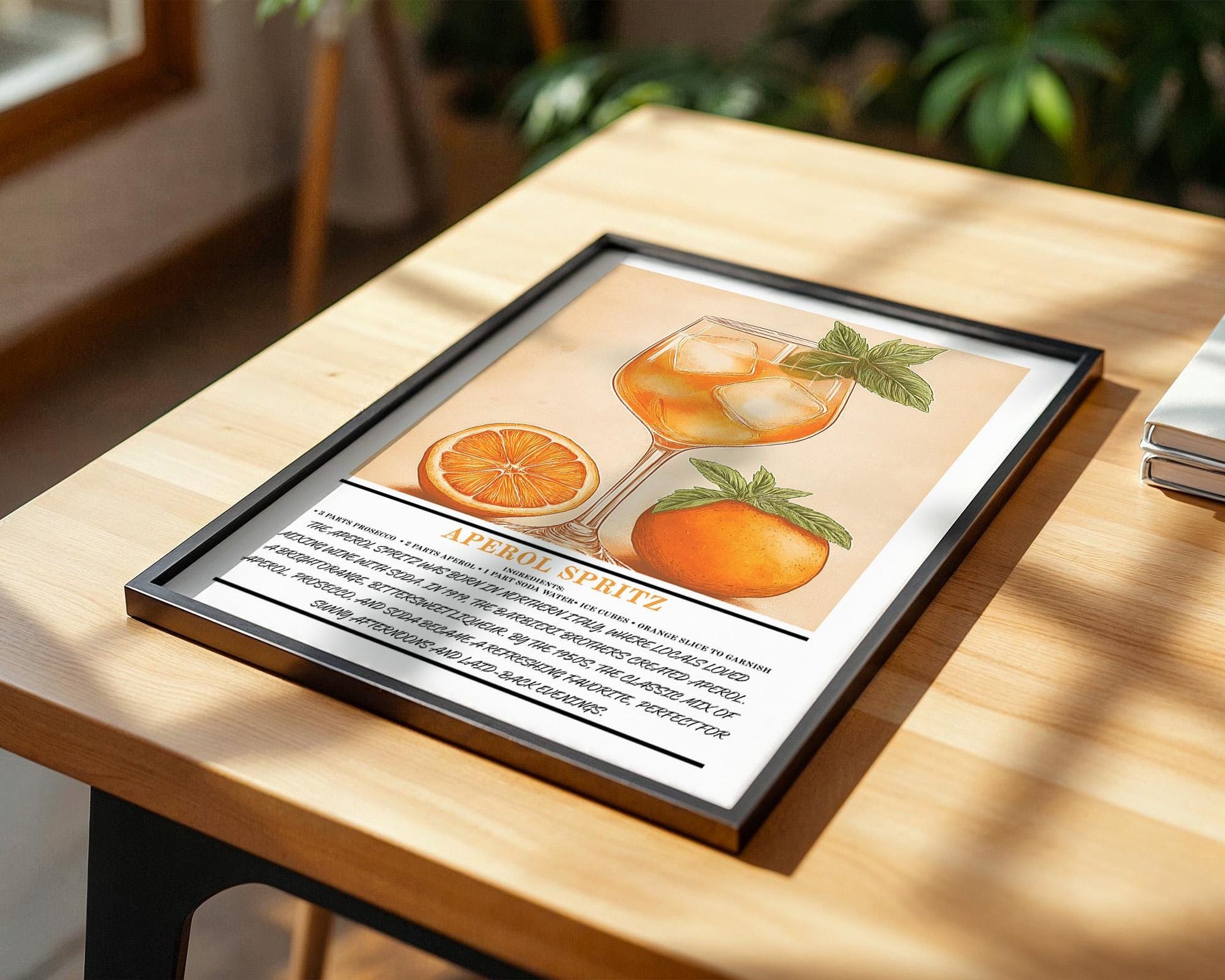 Kitchen Wall Art | Aperol Spritz Wall Art