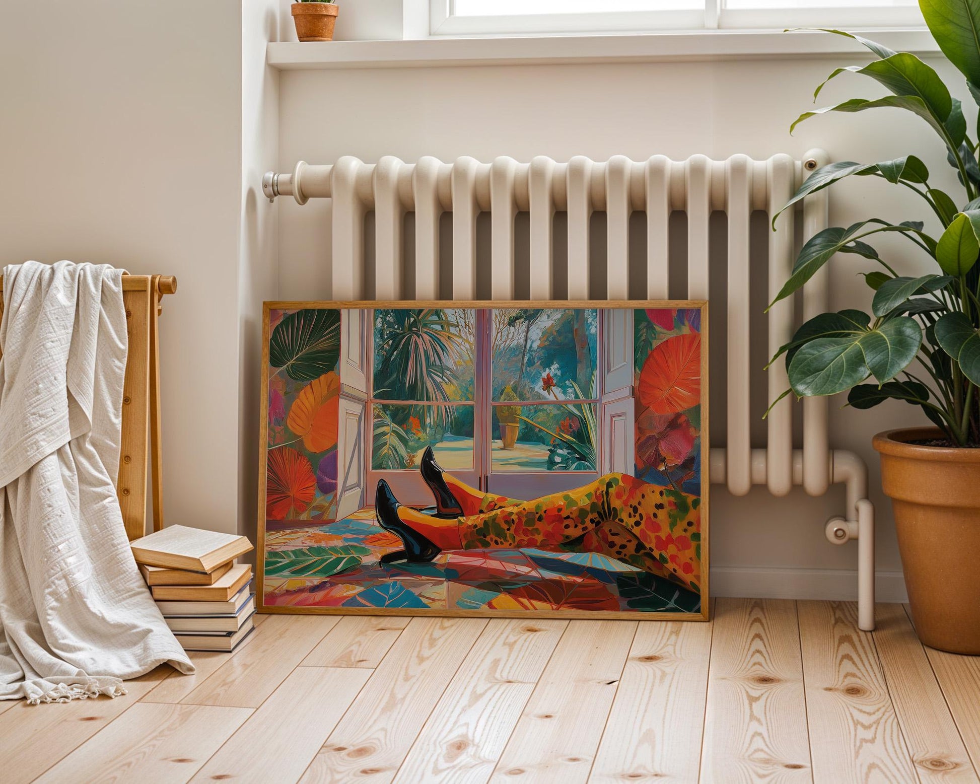 Dopamine Decor | Abstract Colorful Garden View