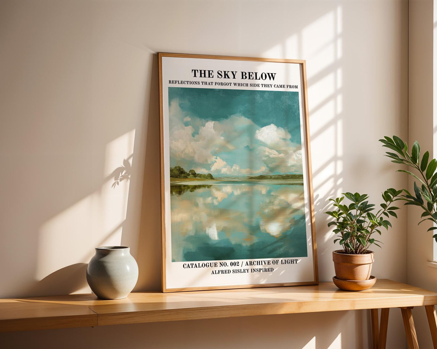 Gallery Wall Art | Alfred Sisley Inspired Lake Poster