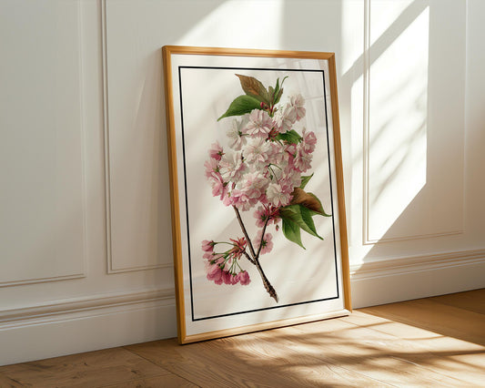 Flower Wall Decor | Vintage Floral Pink Camellia