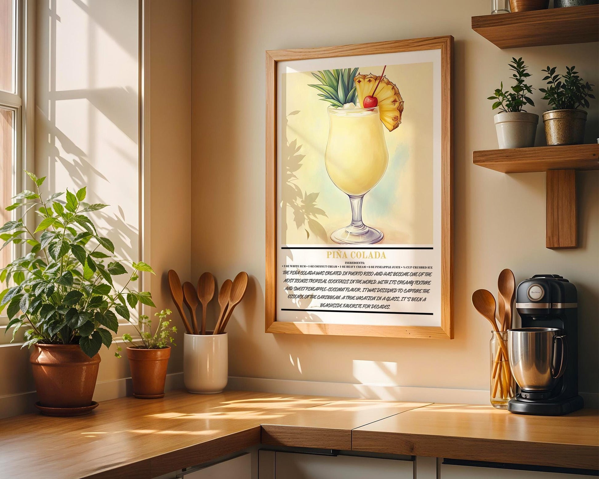 Kitchen Wall Art | Piña Colada Wall Art