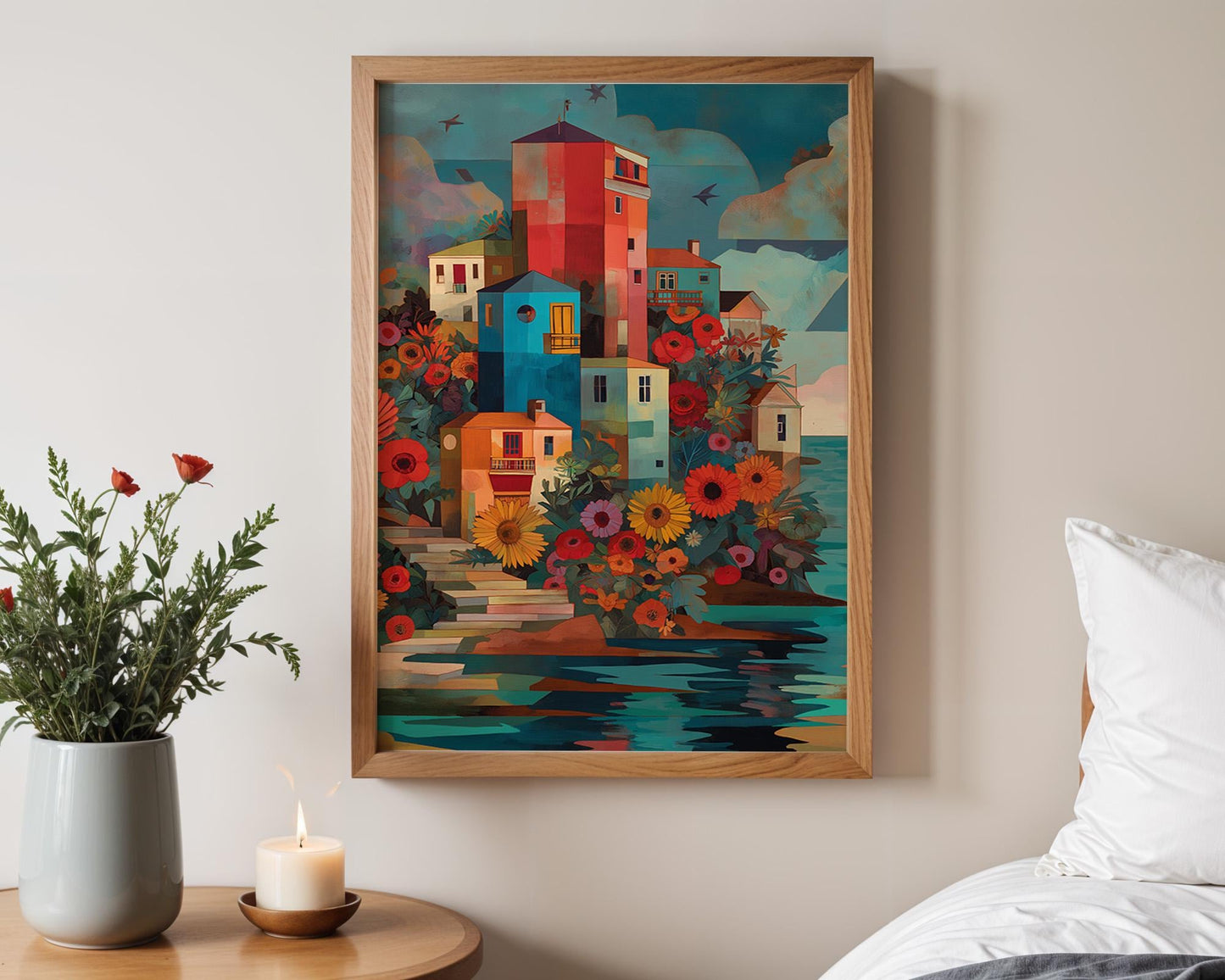 Dopamine Decor | Vibrant Abstract Floral Print