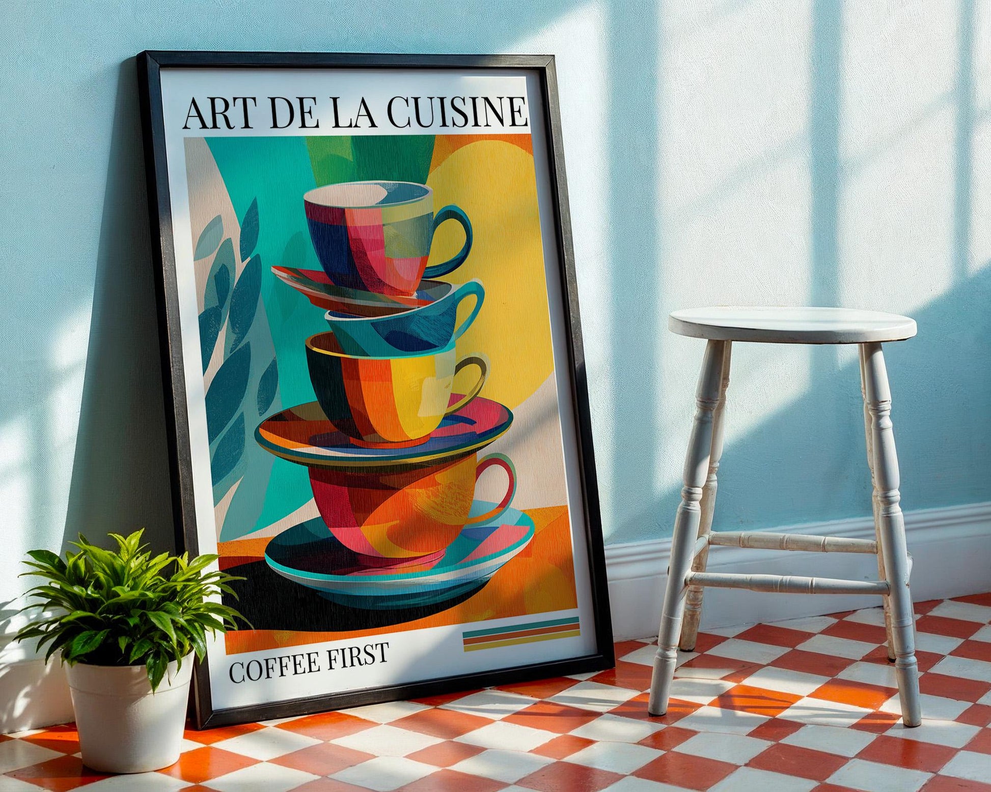 Kitchen Wall Art | Tea Cup Decor