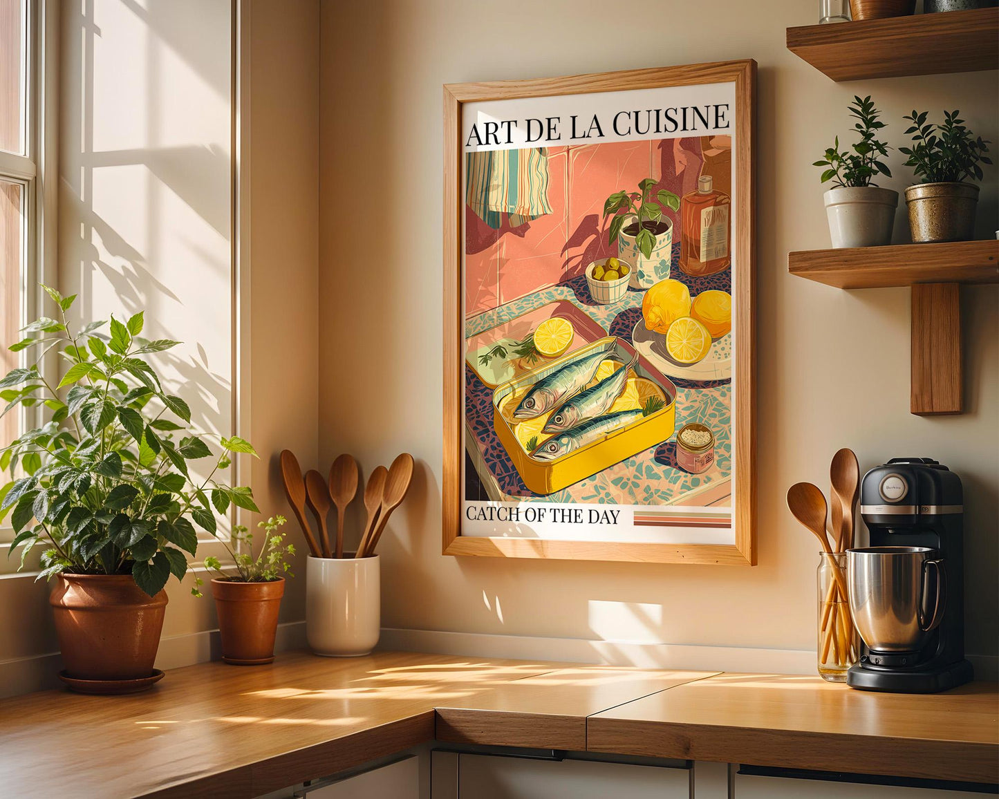 Kitchen Wall Art | Sardine Wall Decor