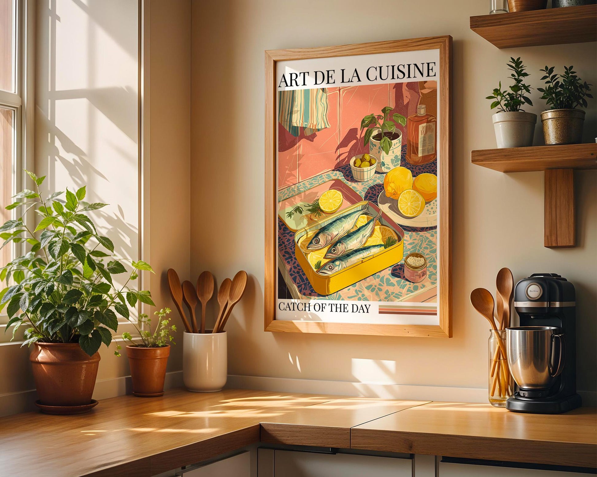 Kitchen Wall Art | Sardine Wall Decor