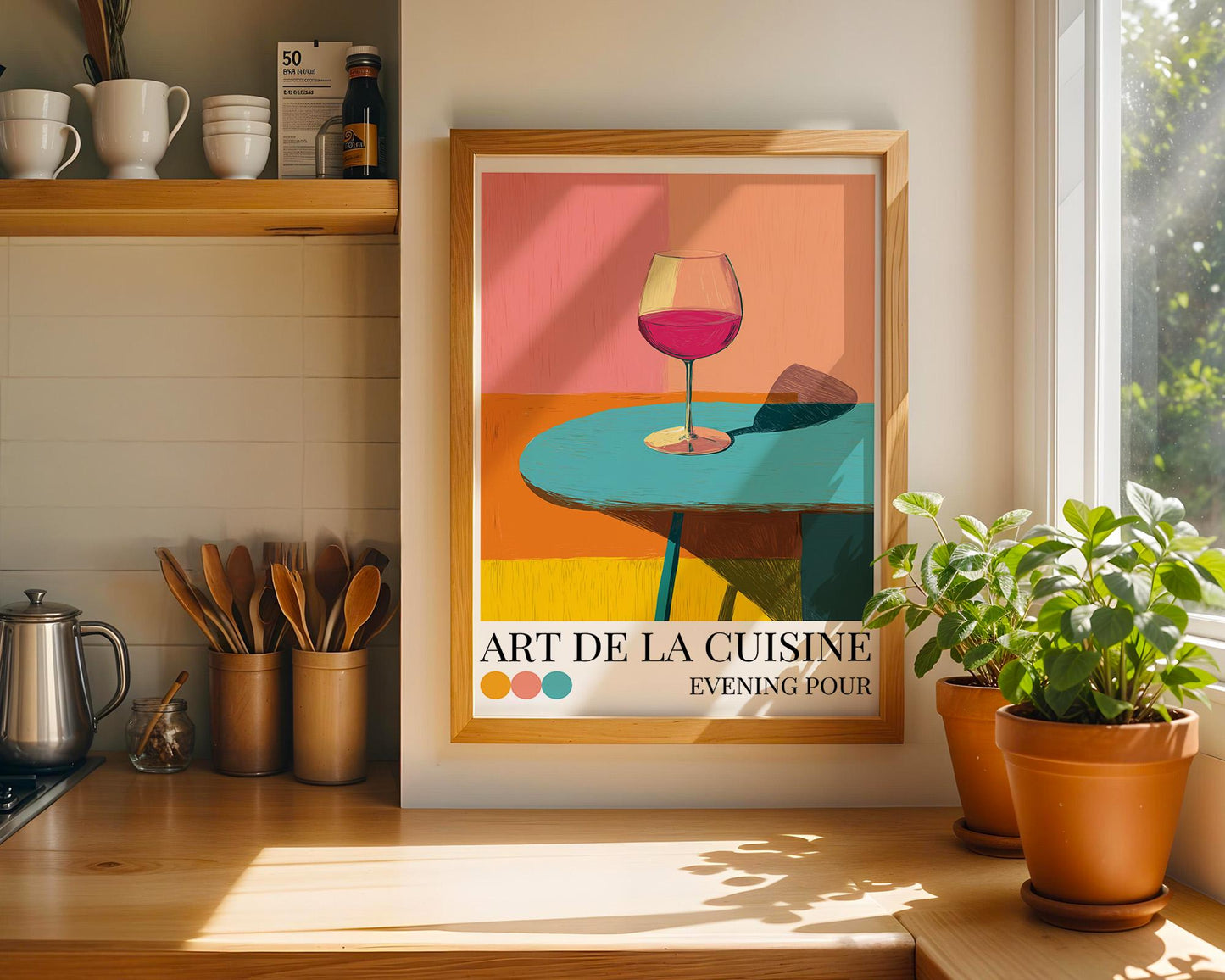 Kitchen Wall Art | Wine Wall Art Print