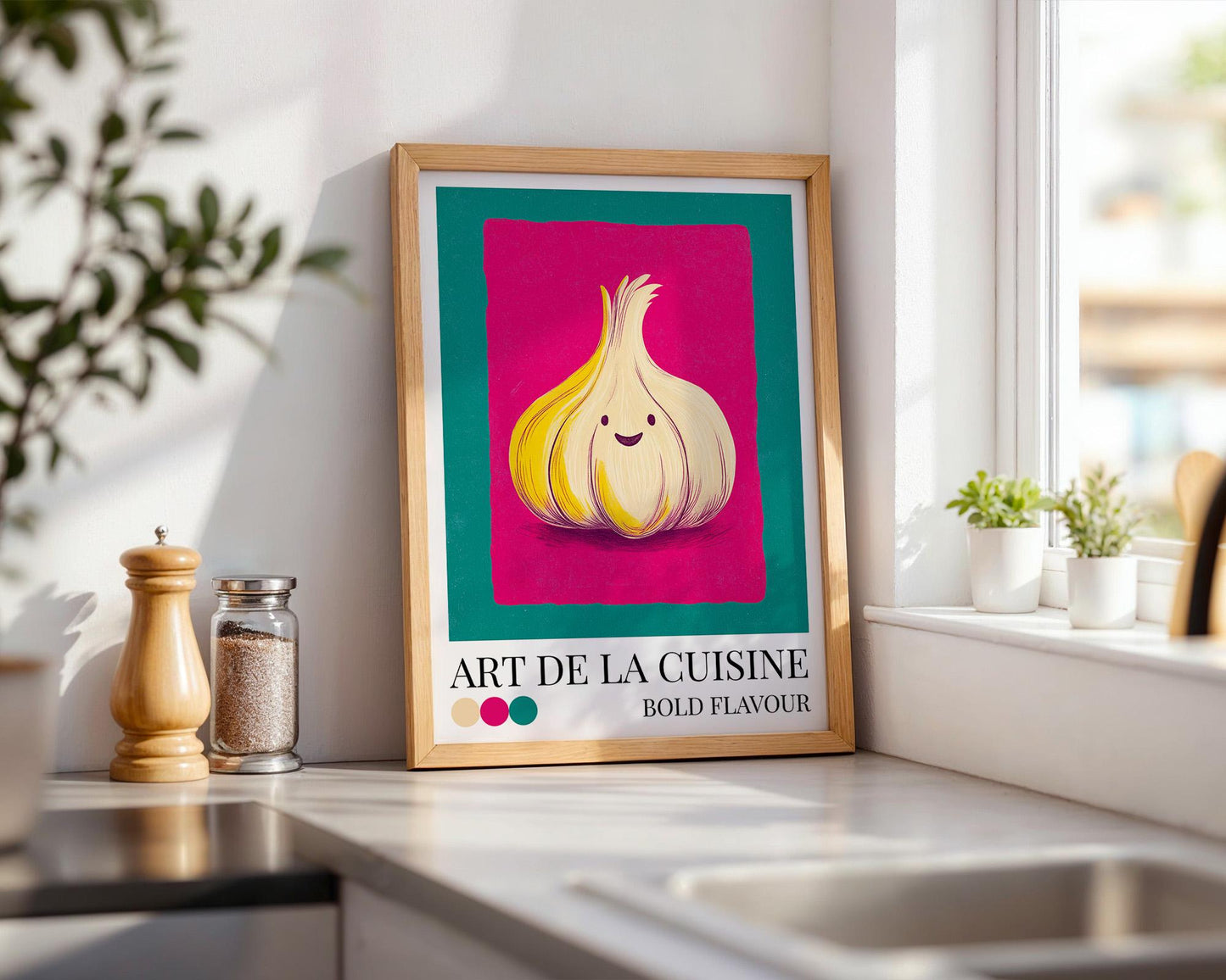 Kitchen Wall Art | Garlic Wall Art