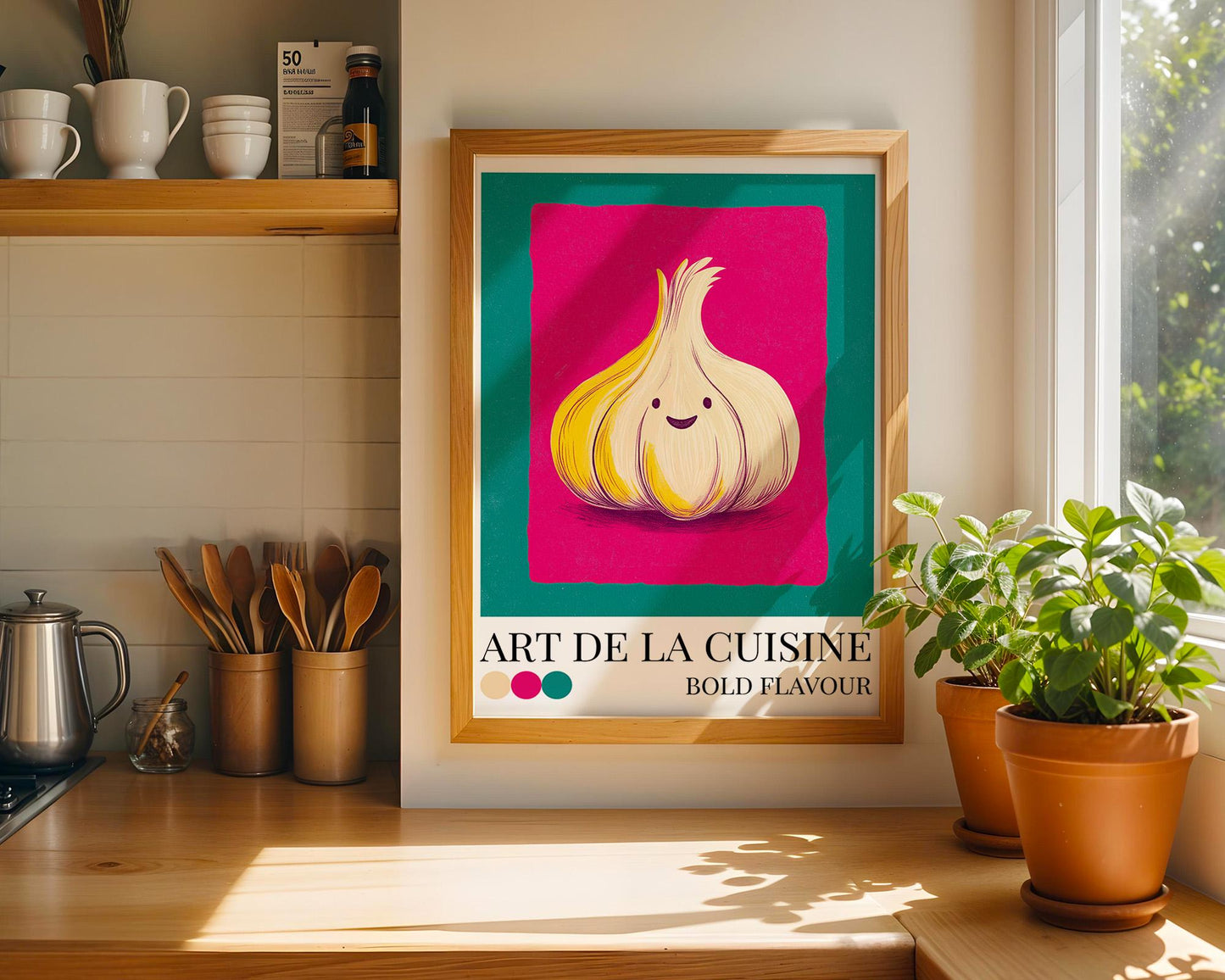 Kitchen Wall Art | Garlic Wall Art
