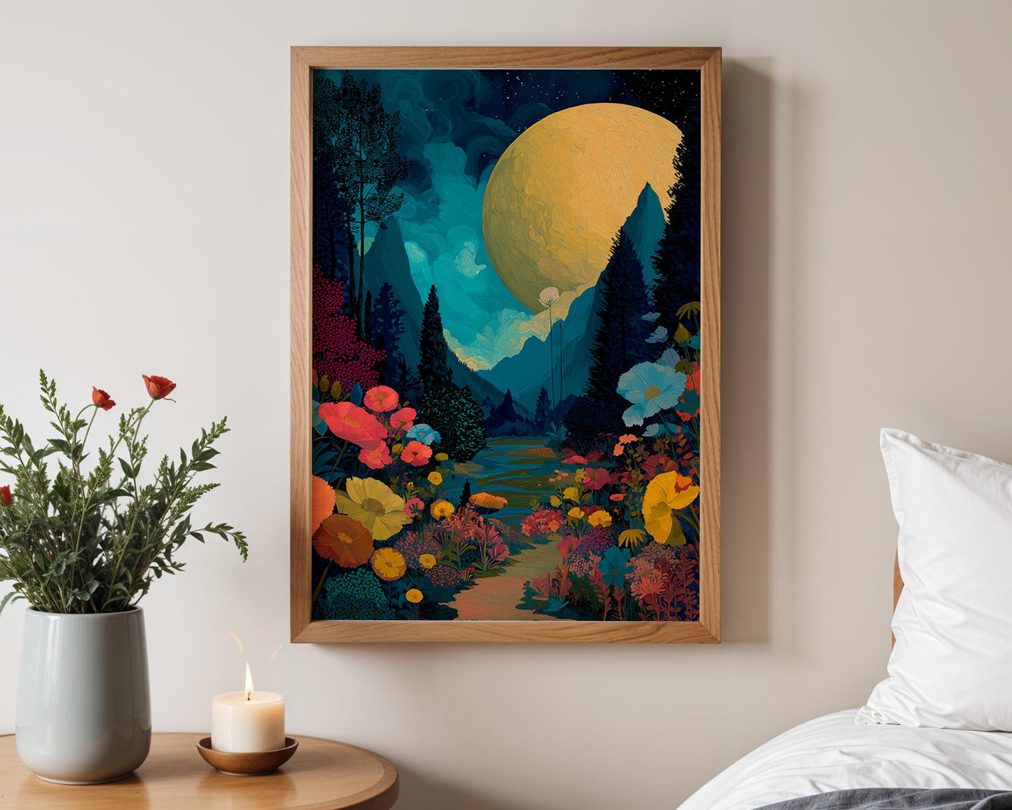 Dopamine Decor | Abstract Surreal Night Print