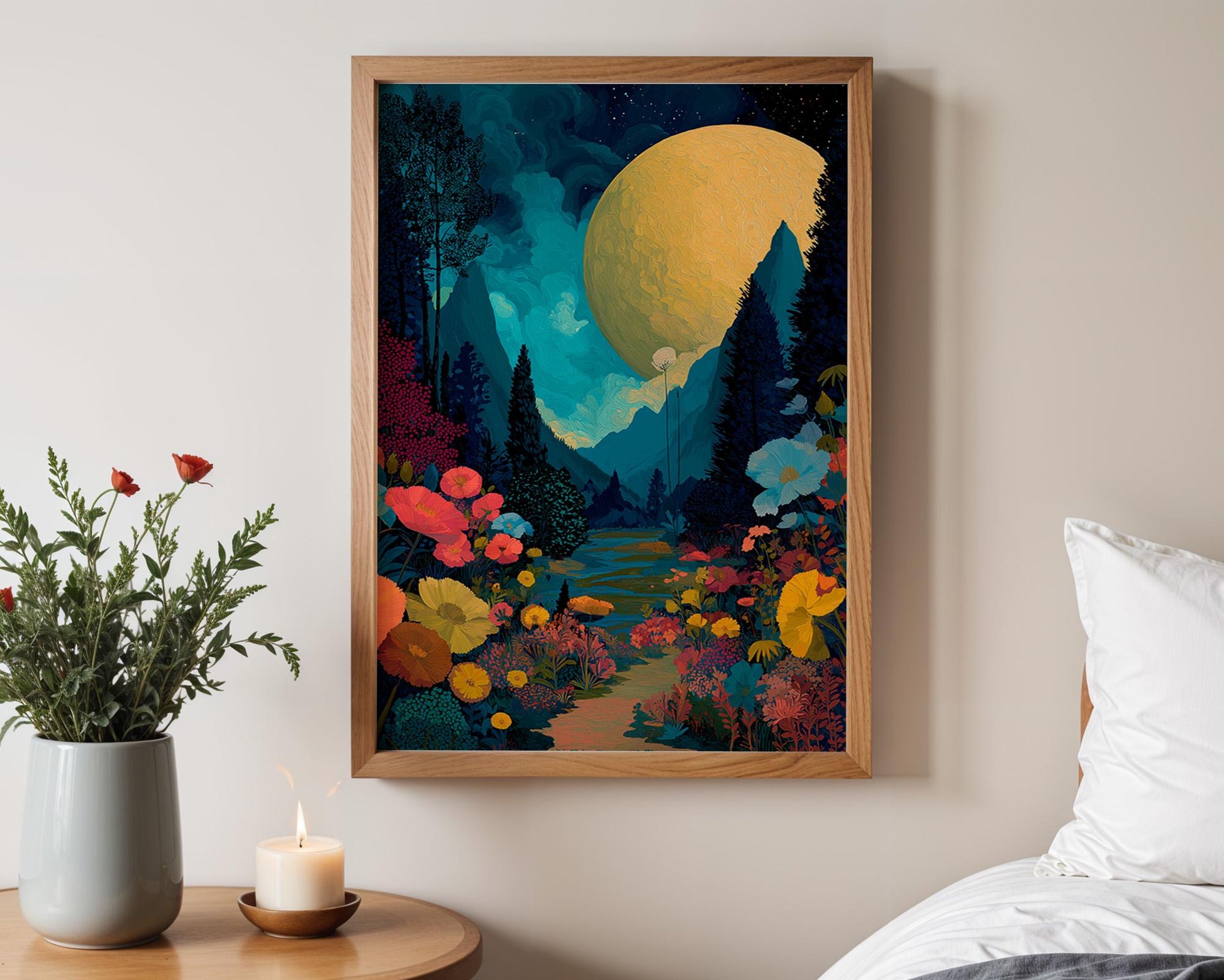Dopamine Decor | Abstract Surreal Night Print