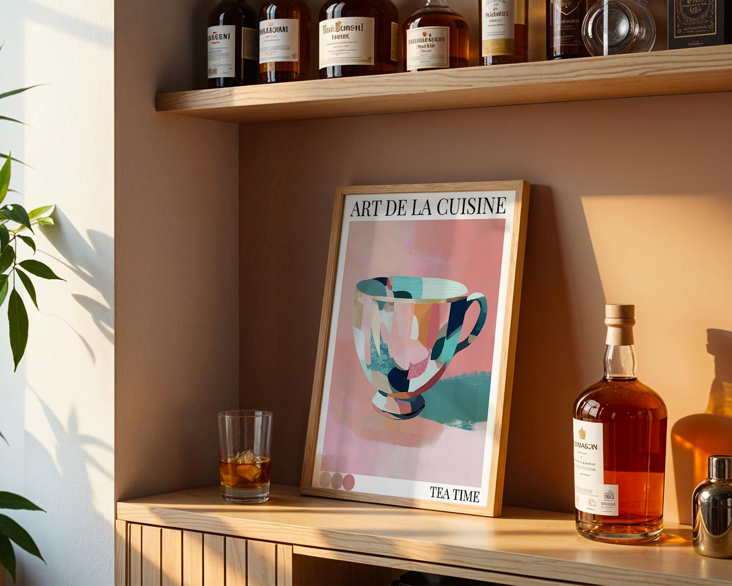 Kitchen Wall Art | Colourful Coffee Print