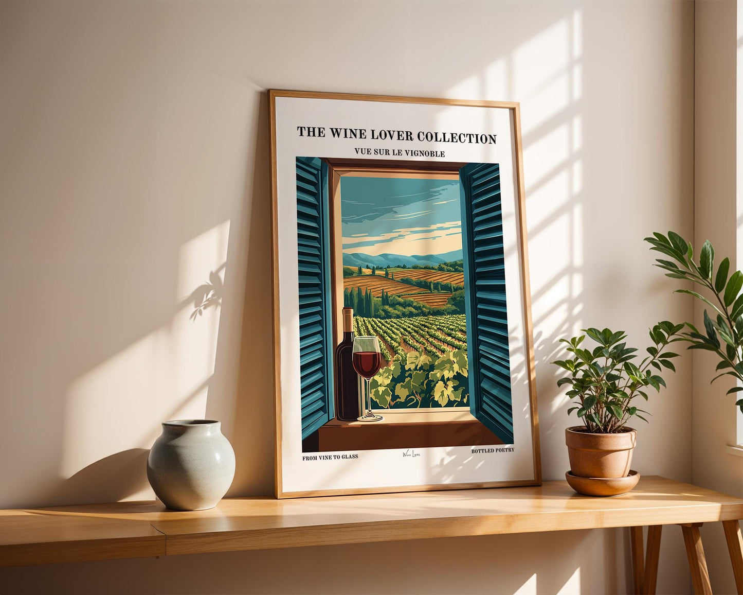 Kitchen Wall Art | Rustic Wine Art