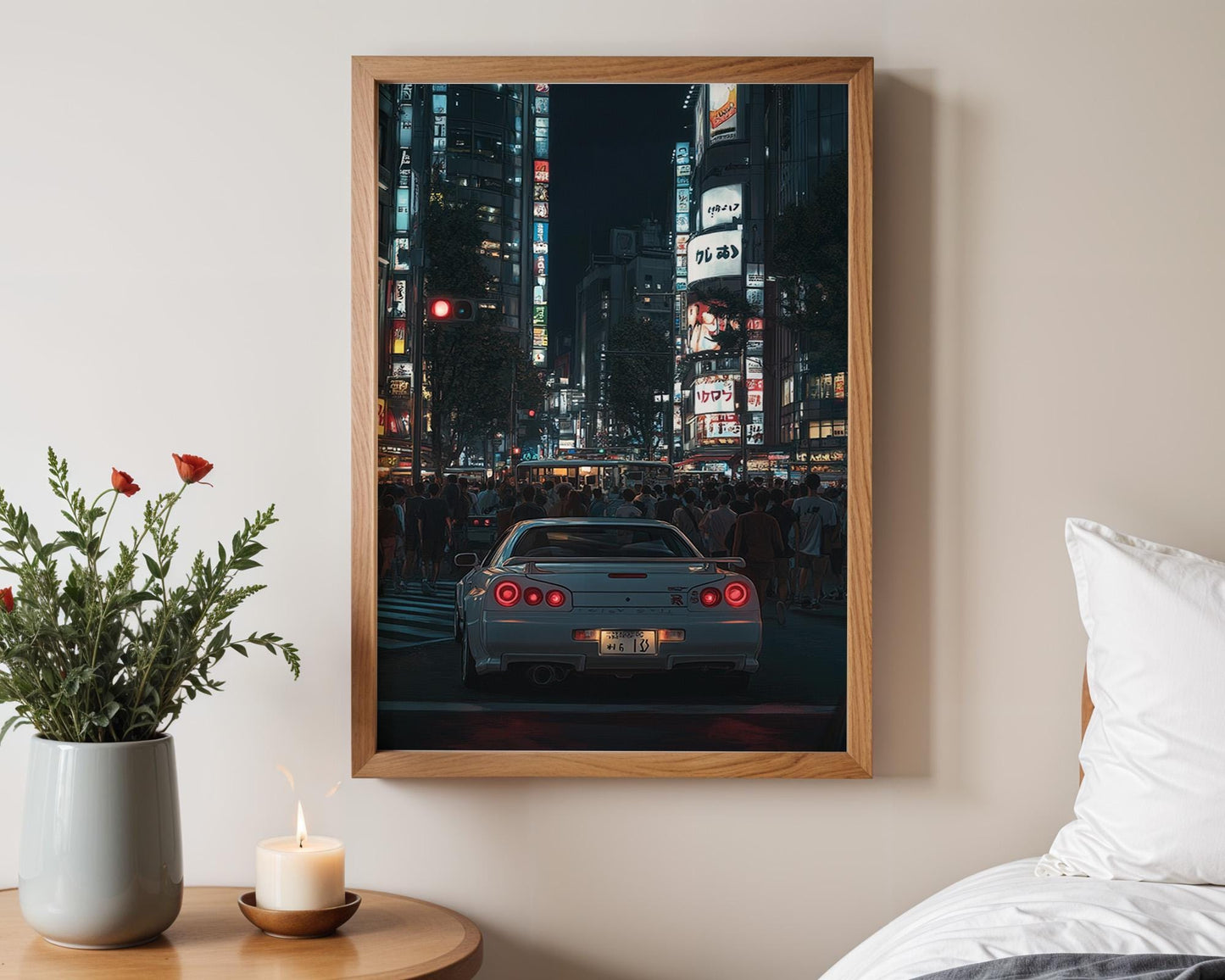 Japanese Wall Art | Tokyo Anime Car Poster