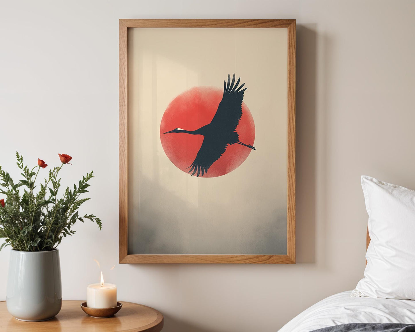 Japanese Wall Art | Minimalist Zen Yoga Decor