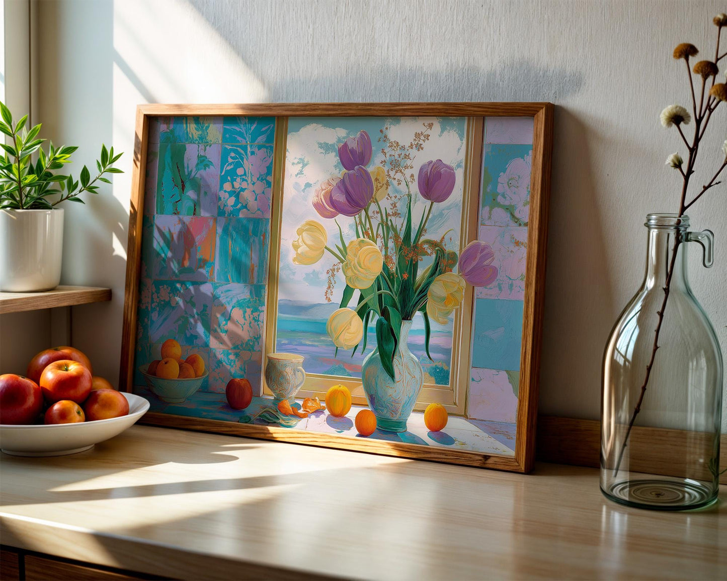Kitchen Wall Art | Boho Floral Wall Art
